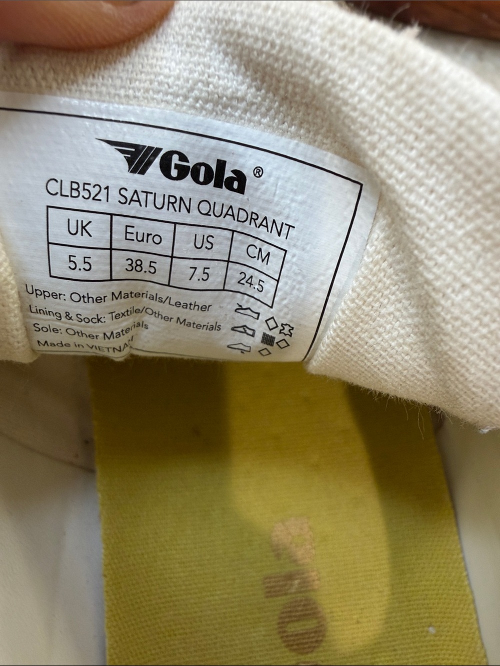 Gola Saturn Quadrant Womens White Suede Lifestyle Sneakers Shoes - Picture 8 of 9